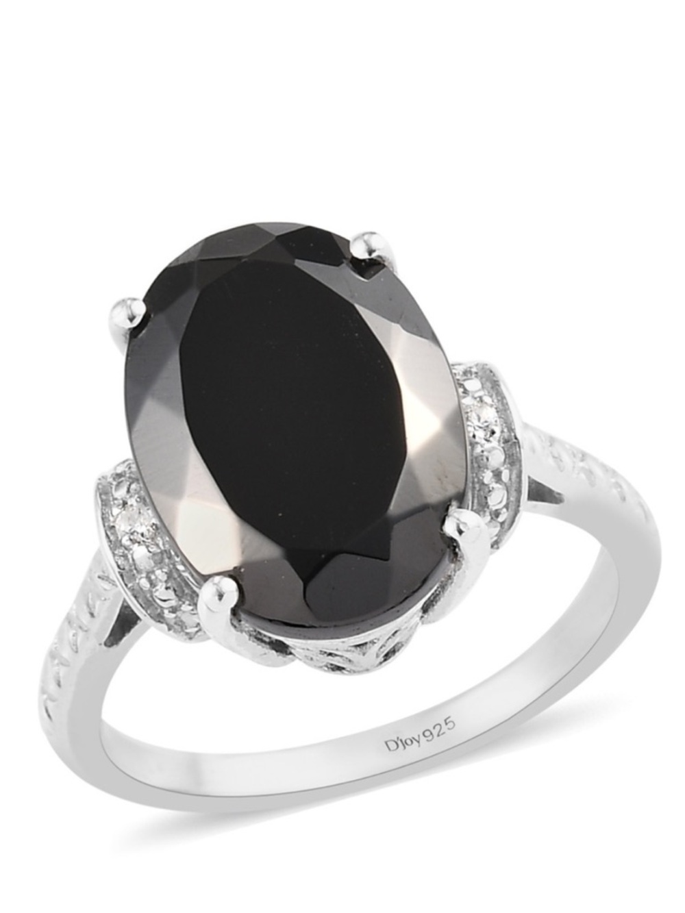 Elite Shungite And Natural White Zircon Ring